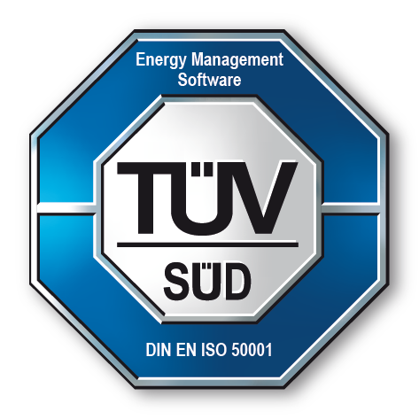 Marque de certification TÜV SÜD : logiciel de gestion de l’énergie, DIN EN ISO 50001
